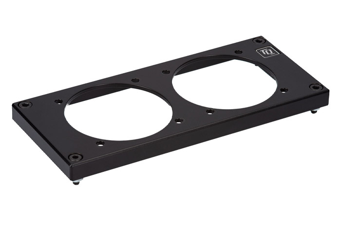 Adapter Plate 160mm for KRT2-S - Simple integration of two 57 mm Ø standard devices in a 160 mm standard rack.