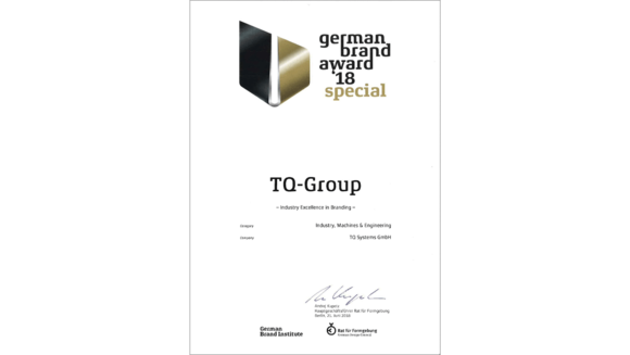 Urkunde German Brand Award