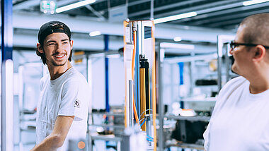Mitarbeiter in der Produktion