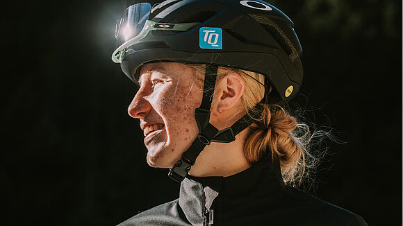 Muriel Mohr im Profil mit TQ-Helm