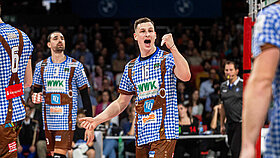 2 Spieler des GCDW beim Jubeln