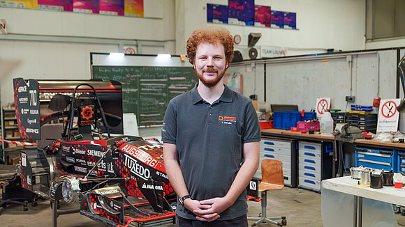 Starkstrom Augsburg team member in the workshop