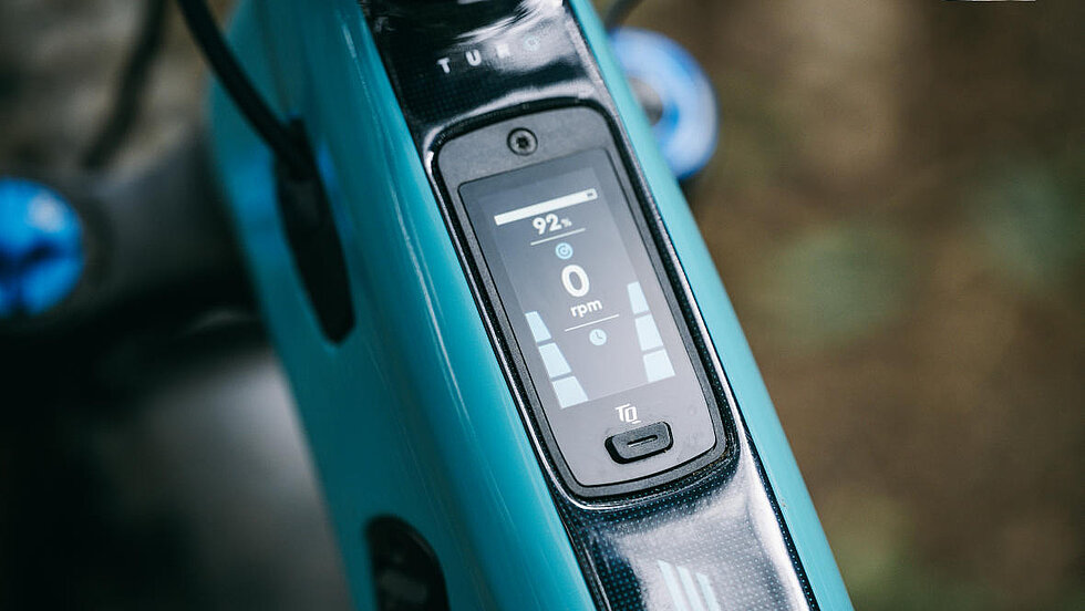 Display vom E-Mountainbike von Yeti