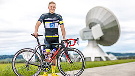 Profiradfahrer Alexander Steffens in Raisting