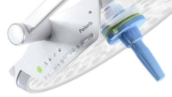 Detailed view of Polaris OP light