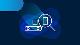 White icon seamless transparency on a blue background