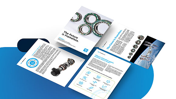 Four pages of the TQ-RoboDrive white paper on frameless motors