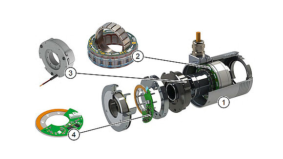 Einzelteile Servomotor