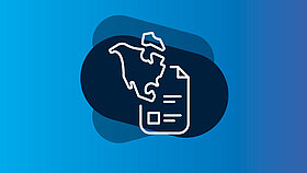 Icon of an award and a country outline