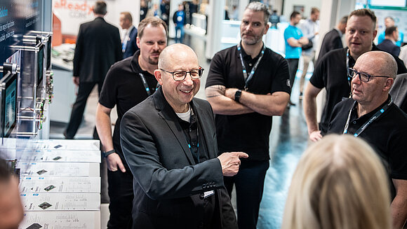 Konrad Zöpf auf dem Messestand