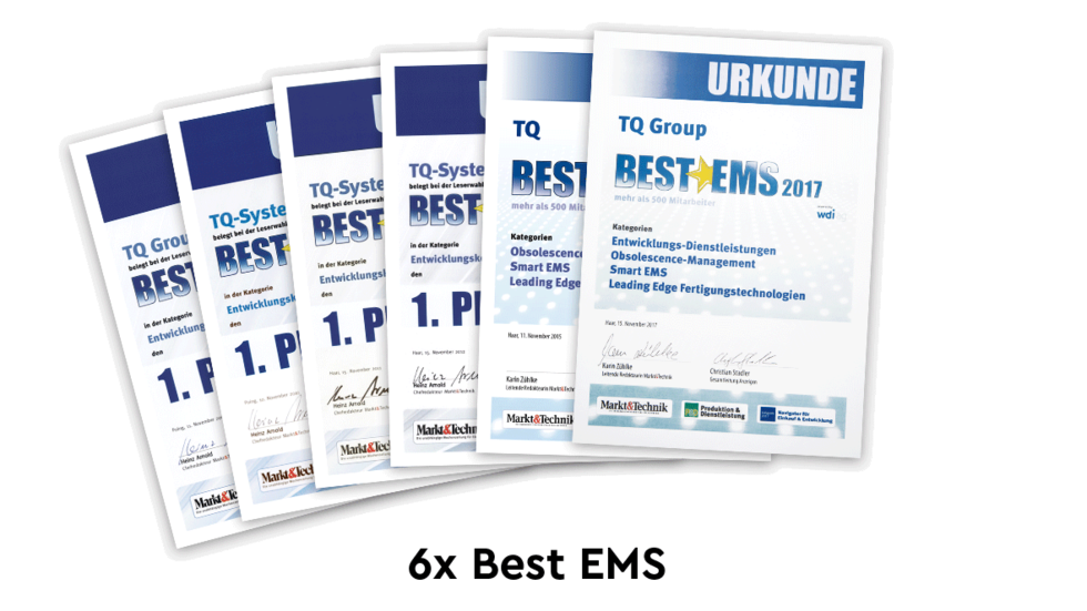 6 mal best EMS Urkunde