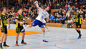 Bild von Spielern des TSV Herrsching Handball während eines Spieles 