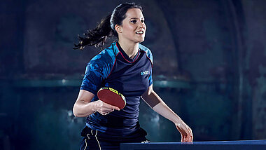 Table tennis player Sabine Winter