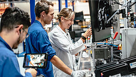 Franziska Preuß in der Produktion von TQ in Inning