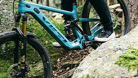 Rahmen des E-Mountainbike von Yeti mit TQ-HPR60 Antrieb