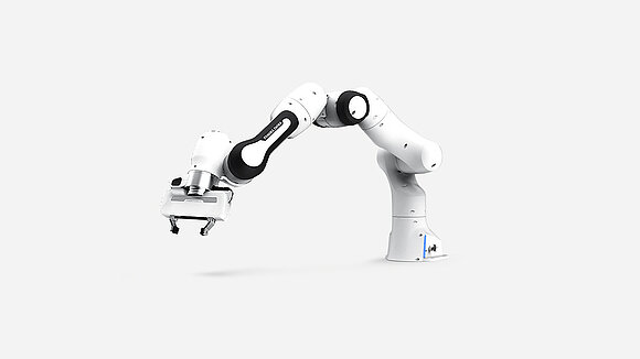 A cobot in a production setting