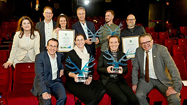 Group photo of the winners of the Starnberg 2025 district business award