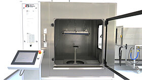 Interior of the spray water chamber in the TQ Product Compliance Center