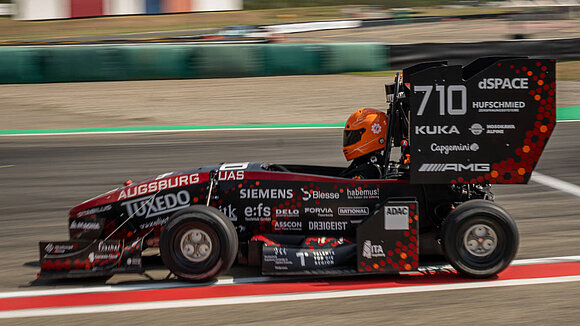 Racing car driving from Starkstrom Augsburg