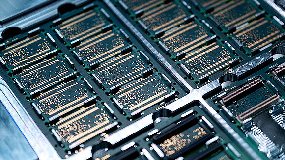 Several parts of printed circuit boards in one frame
