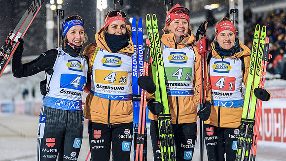 Teambild der DSV Biathletinnen