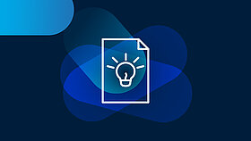 Icon of a sheet of paper with a light bulb
