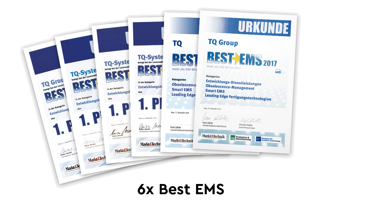6 mal best EMS Urkunde