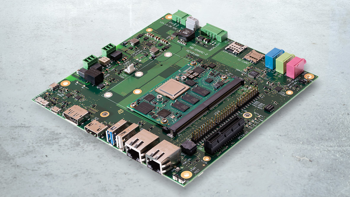 The mainboard MB-SMARC-2 including the TQMa8XxS module 