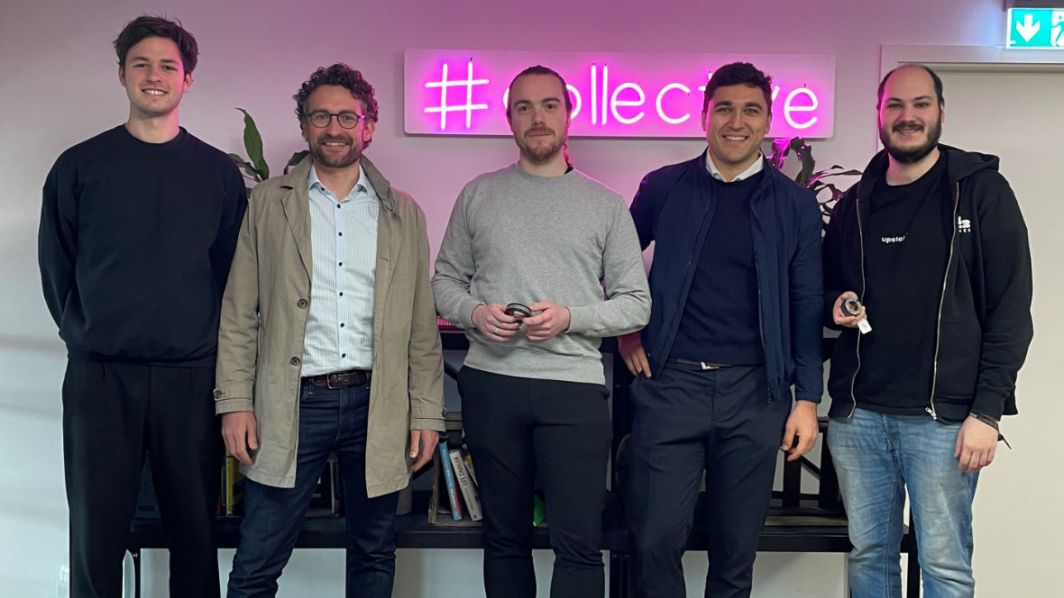 The Upstair team with Sören Brüchmann and Viktor Tzivnev from TQ