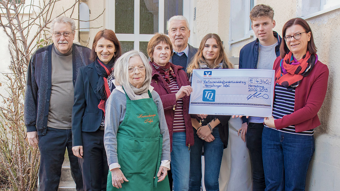 Herrschinger Tafel freut sich über Spende von TQ 