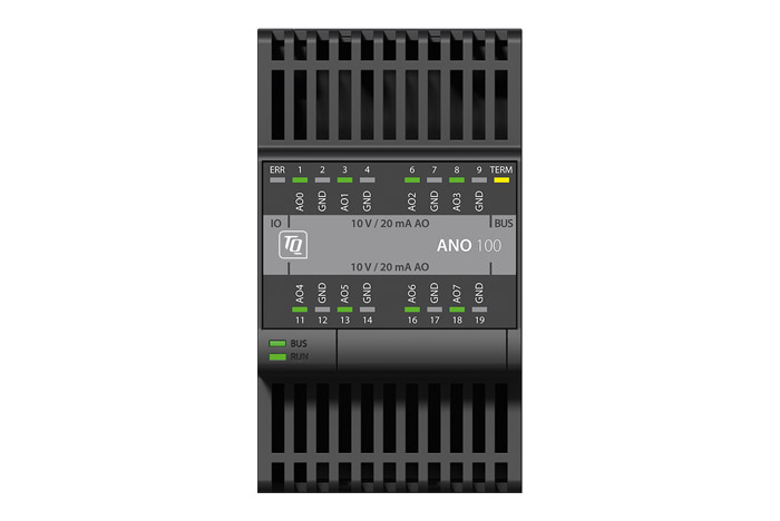 ANO100 - Analoge Ausgabe z.B. 0 bis 10 V zur Automatisierung.