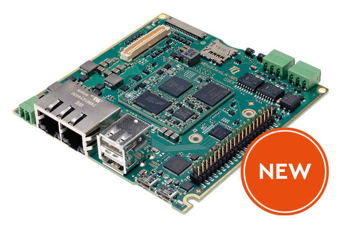 Embedded Single Board Computer MBa93xxLA-MINI - Single Board Computer (SBC) basierend auf dem TQMa93xxLA als Plattform mitTSN Gigabit Ethernet, ML Unterstützung und Grafik