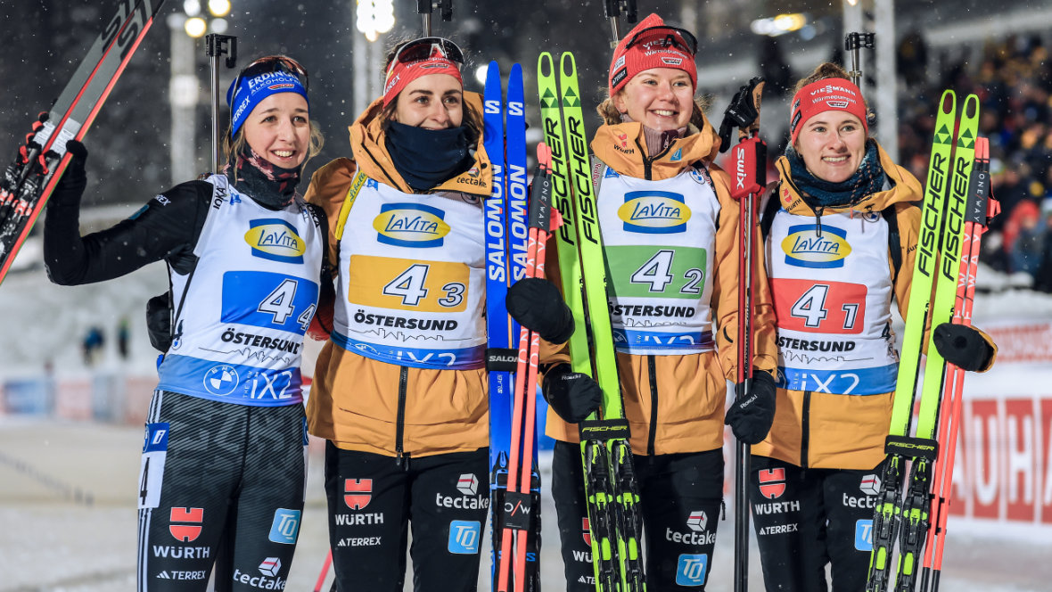 Teambild der DSV Biathletinnen
