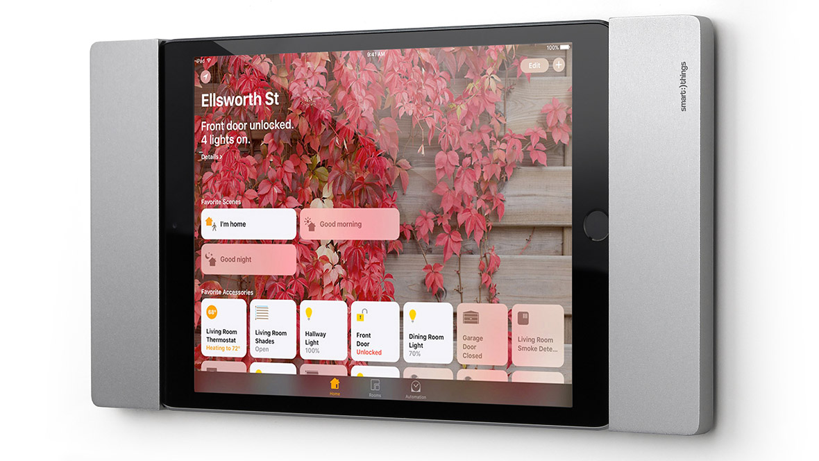 Market launch of the stylish iPad wall mount "sDock" by Smart Things