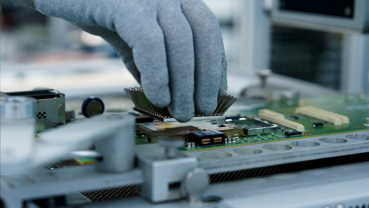 hand next to module