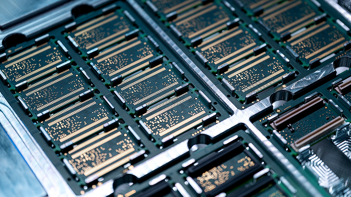 Several parts of printed circuit boards in one frame