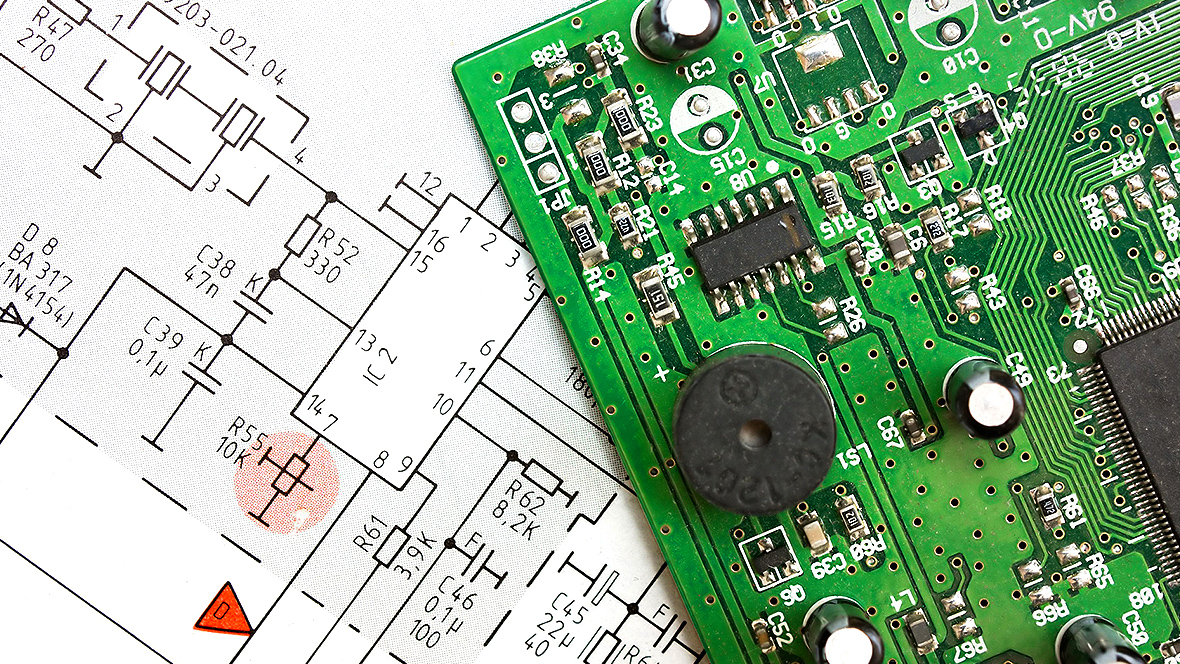 Section of an embedded module on a sketch in the background