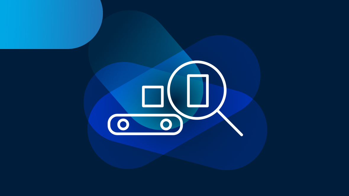 Weißes Icon lückenlose Transparenz auf blauem Hintergrund