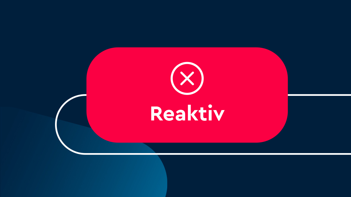 Roter Button reaktiv