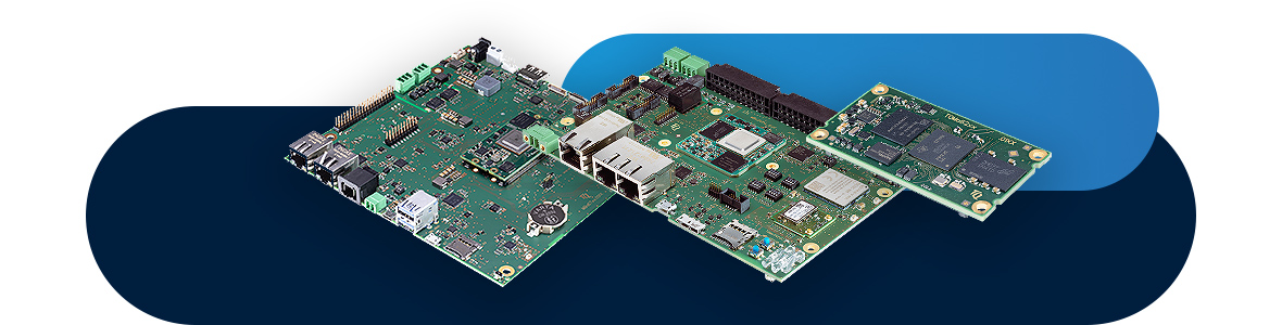 Three differently sized embedded modules