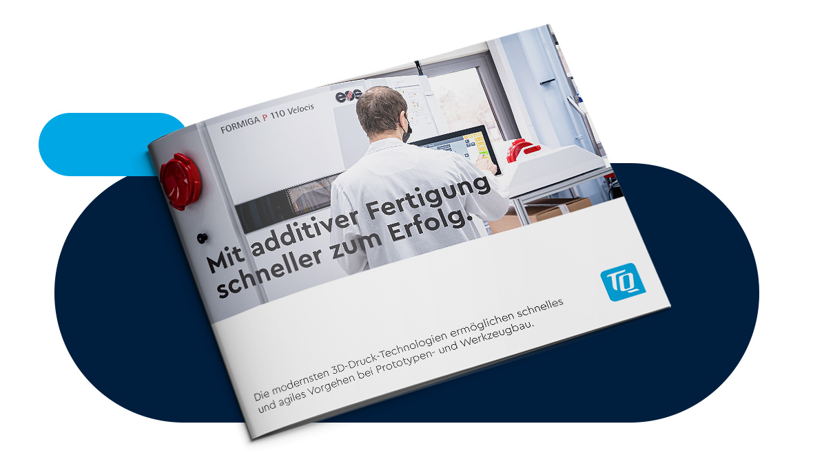 Titelblatt der Broschüre Additive Fertigung bei TQ