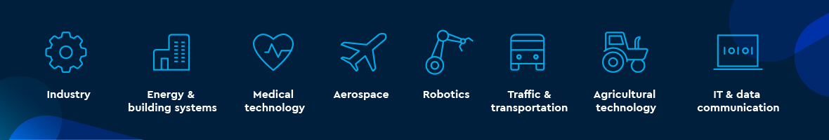 TQ industry icons on a blue background