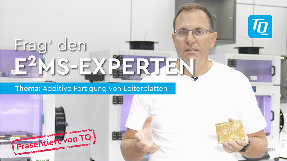 Frag den E²MS Experten Additive Fertigung von Leiterplatten Martin Silberkuhl