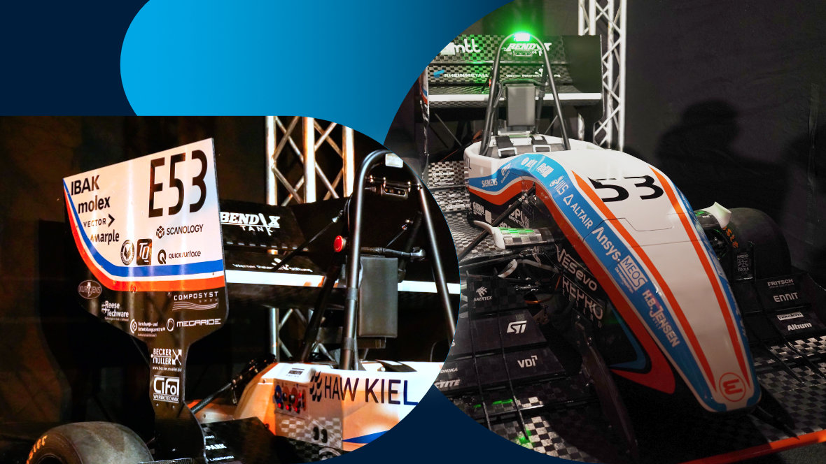 Racing car from the front and spoiler by Racyard Kiel