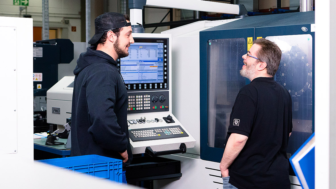 2 employees in production