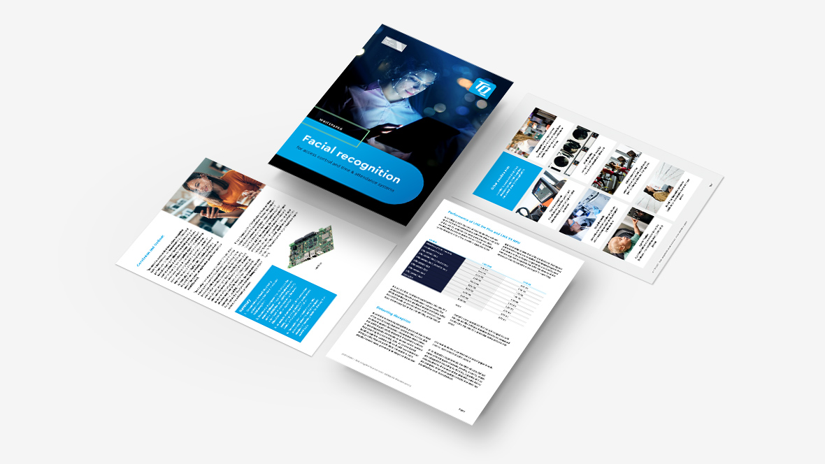 Four pages of the fanned-out white paper Face AI