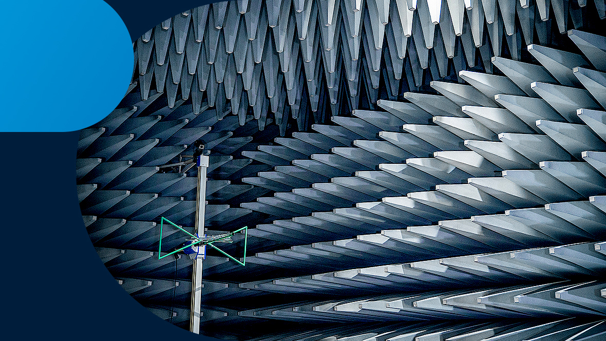 A section of an EMC test chamber at TQ-PCC