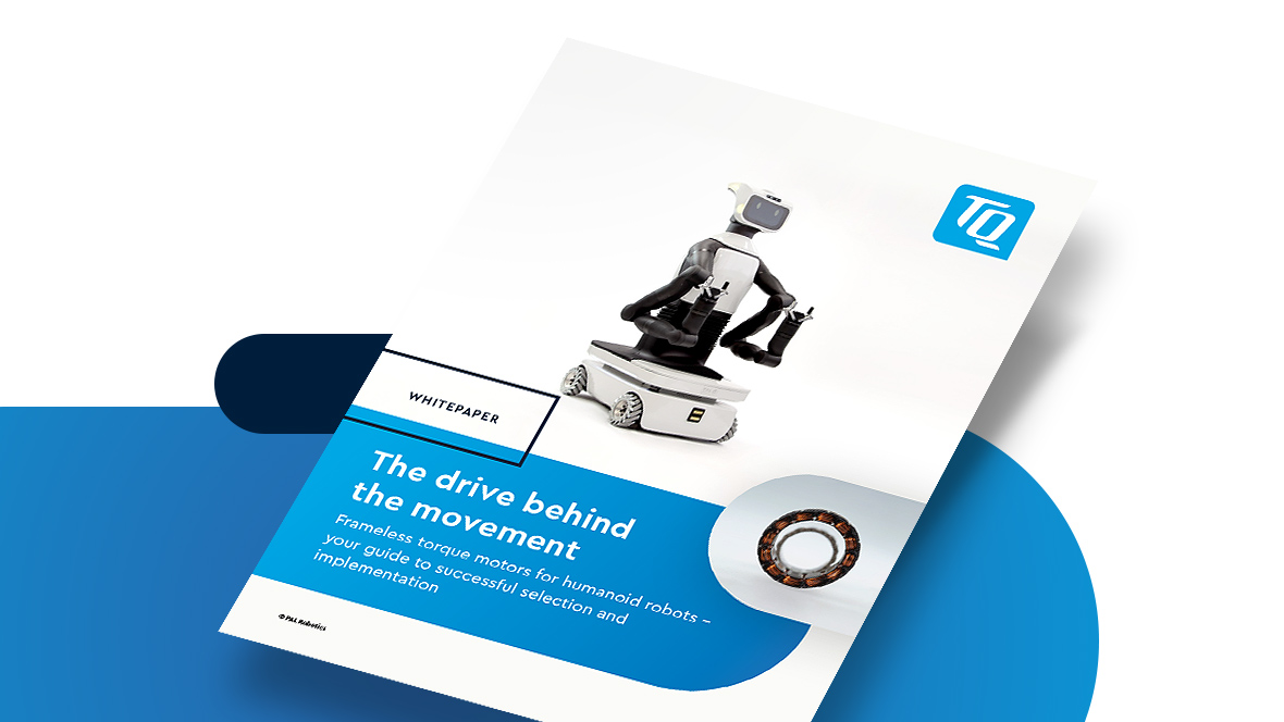 First pages of the white paper “Frameless Torque Motors for Humanoid Robots” by TQ-RoboDrive
