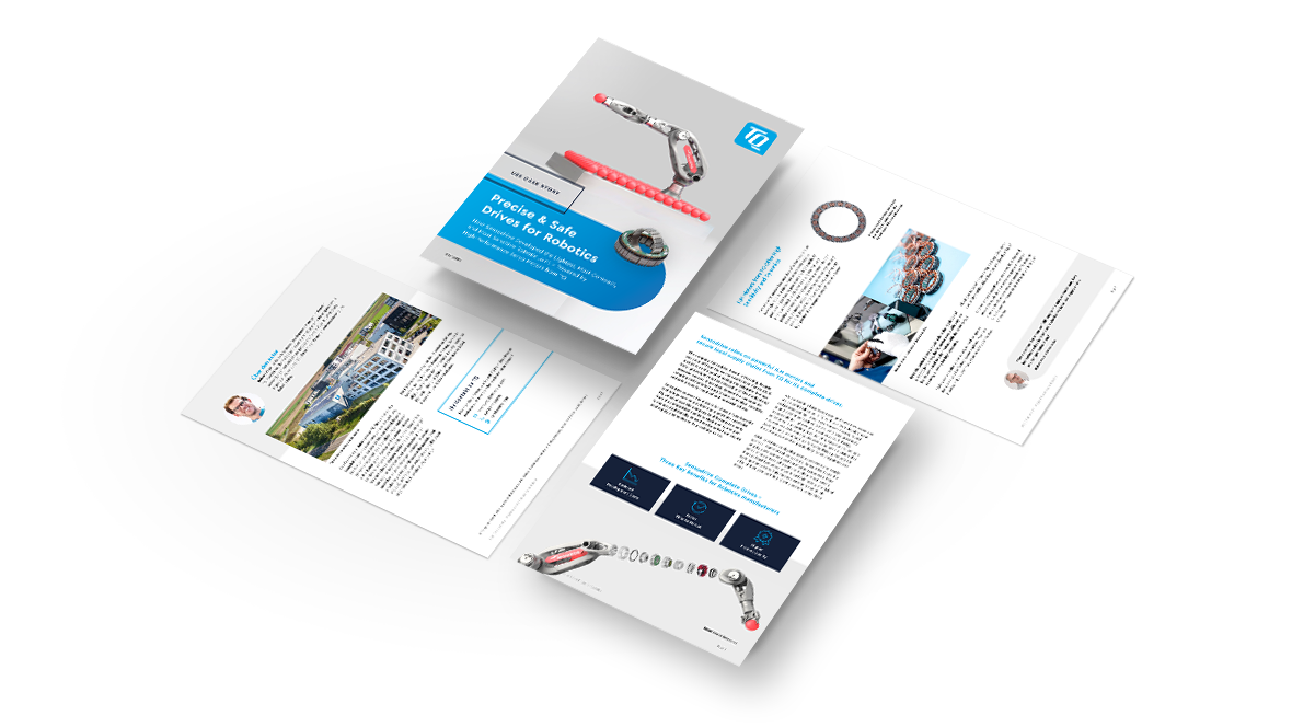 Four pages of the Sensodrive case study