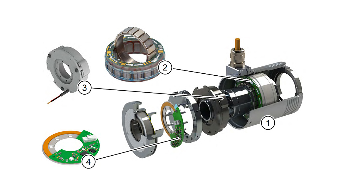 Einzelteile Servomotor